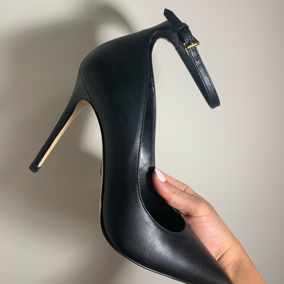- Brand New - Michael Kors Black Heels with Ankle Strap - Picture 3 of 7